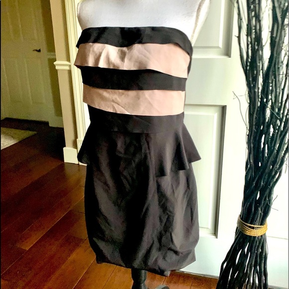 Forever 21 Black and beige mini dress - Picture 1 of 3